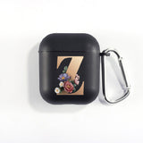 Matte Black Alphabet Airpods Case